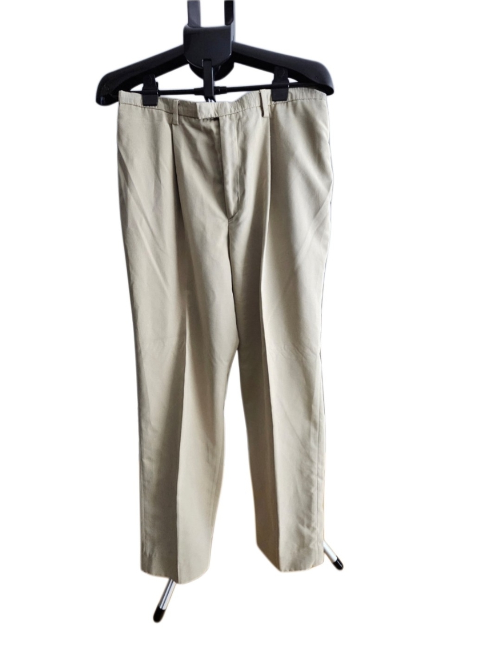 Savane Light Beige Straight Leg Dress Pants